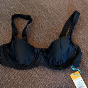Kona Sol Black Underwire Bikini Top